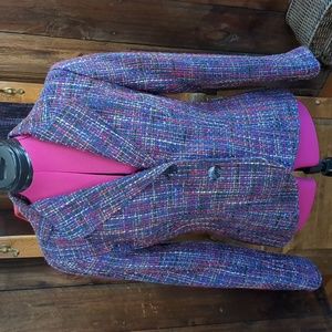 Coldwater Creek Tulip Hem Boucle Jacket P8